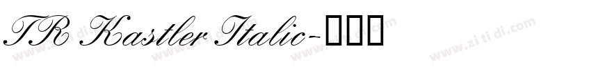 TR Kastler Italic字体转换